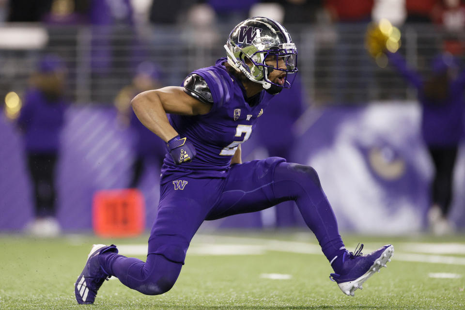 Washington's Kyler Gordon can be a starter in the NFL. (Photo by Steph Chambers/Getty Images)