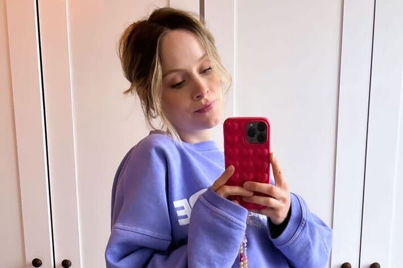 Peaky Blinders star Sophie shared this snap showing off her bump