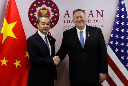 U.S. Secretary of State Mike Pompeo attends the ASEAN Foreign Ministers' Meeting in Bangkok