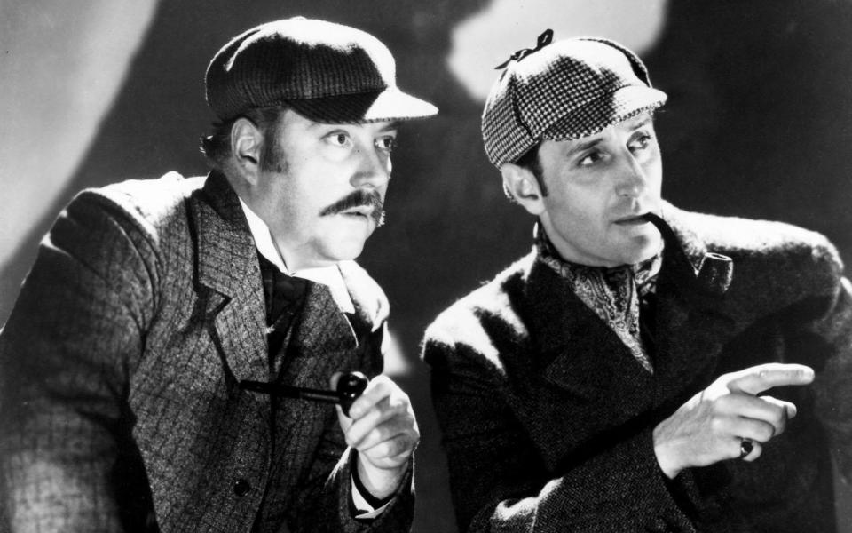 Basil Rathbone and Nigel Bruce as Holmes and Watson - Fox/Everett/Rex