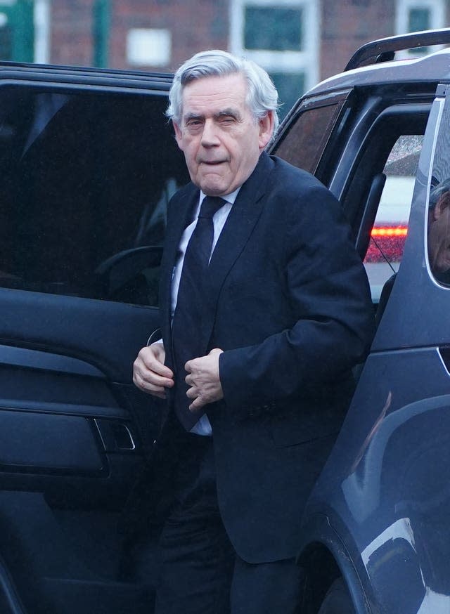 Former prime minister Gordon Brown