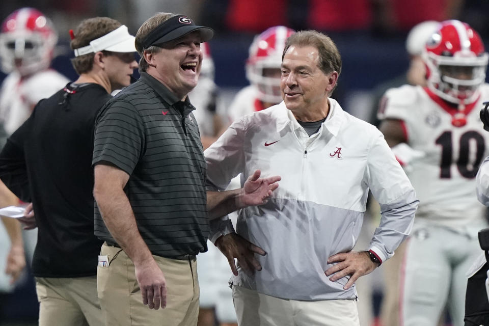 Georgia coach Kirby Smart has a loaded roster once again this season, but it's not perfect. (AP)