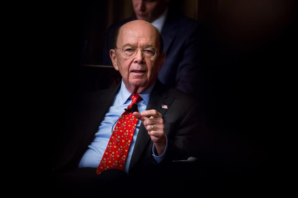 <p>Wilbur Ross, U.S. commerce secretary, a top member of Donald Trump’s administration, has business links with Russian allies of President Vladimir Putin who are under US sanctions, the papers show. Ross has an interest in Navigator Holdings, which earns millions a year transporting oil and gas for Russian energy firm Sibur. (Michael Nagle/Bloomberg/Getty Images) </p>