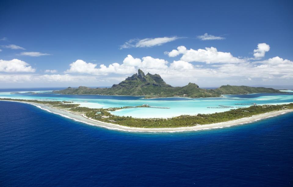 The Conrad Bora Bora Nui resort is undergoing a makeover, which includes these overwater bungalows.