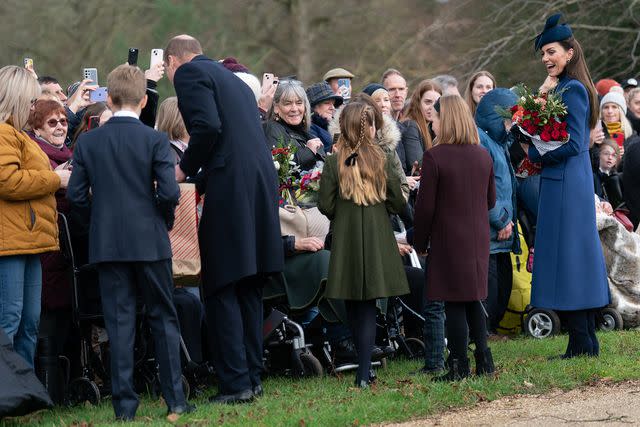 <p>Joe Giddens/PA Images via Getty </p> Royals at Christmas 2023