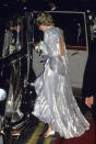 <p>The Princess chose a backless Bruce Oldfield gown back in 1985. (Getty Images)</p> 