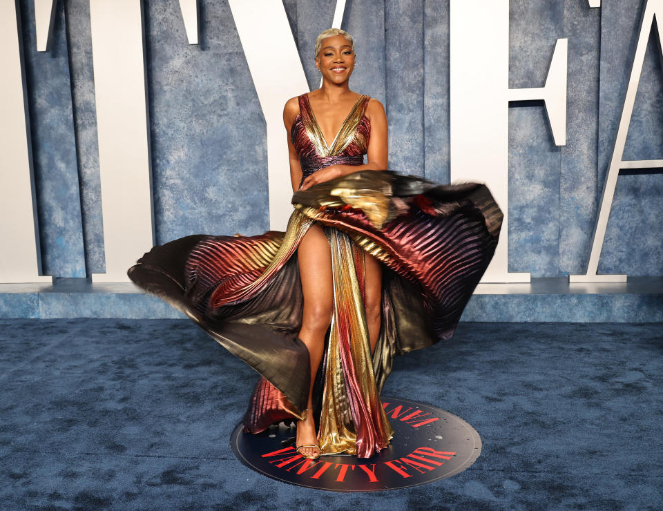 Tiffany Haddish attends the 2023 Vanity Fair Oscar Party Hosted By Radhika Jones at Wallis Annenberg Center for the Performing Arts on March 12, 2023, in Beverly Hills, Calif. - Credit: Getty Images