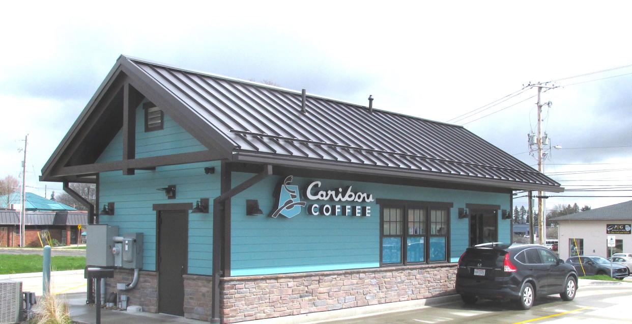 The drive-thru at Caribou Coffee on Cleveland Road is one way of getting a specialty order.