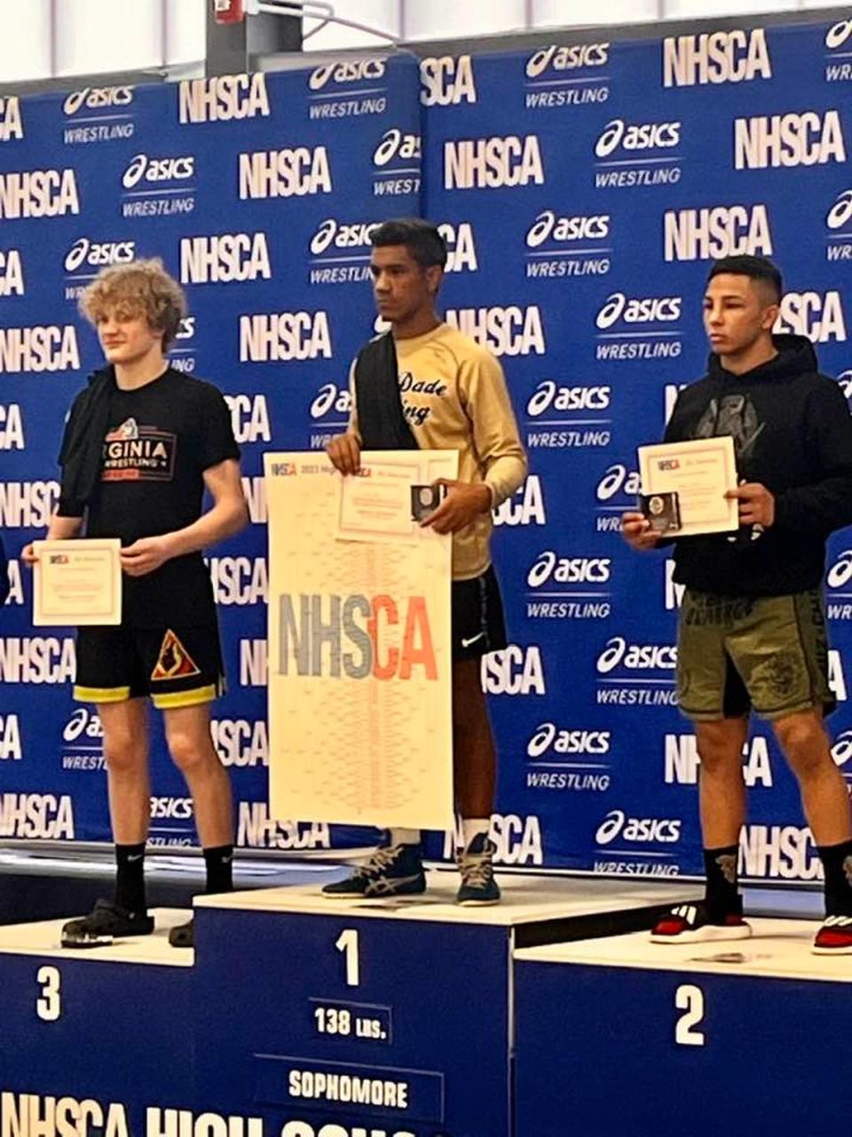 South Dade wrestler EJ Solis won nationals to earn All American honors.