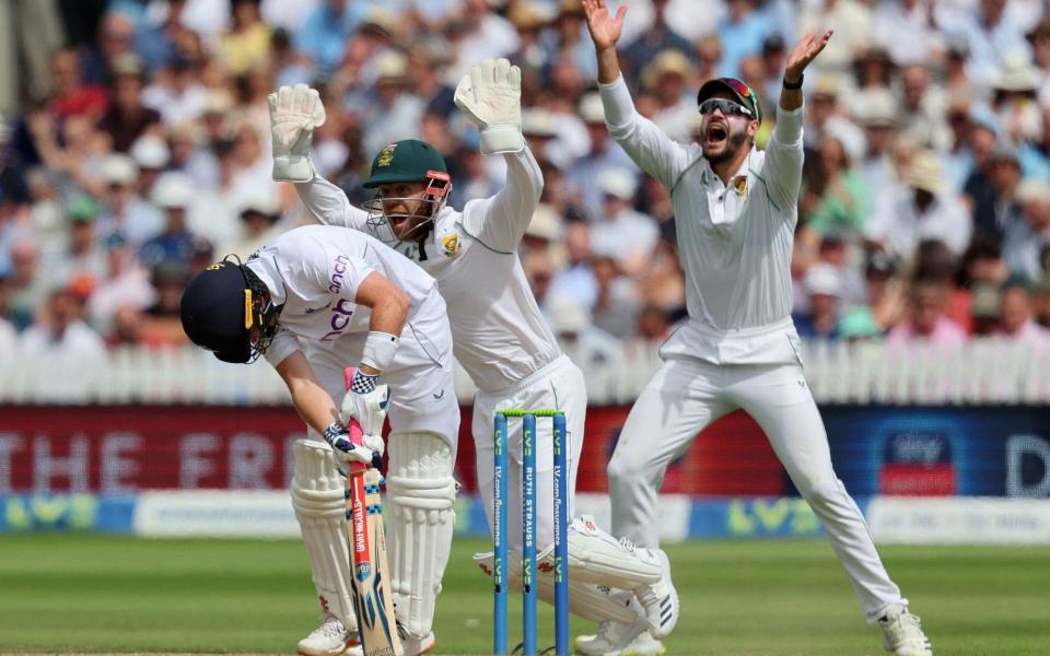 Pope trapped lbw - ADRIAN DENNIS/AFP via Getty Images