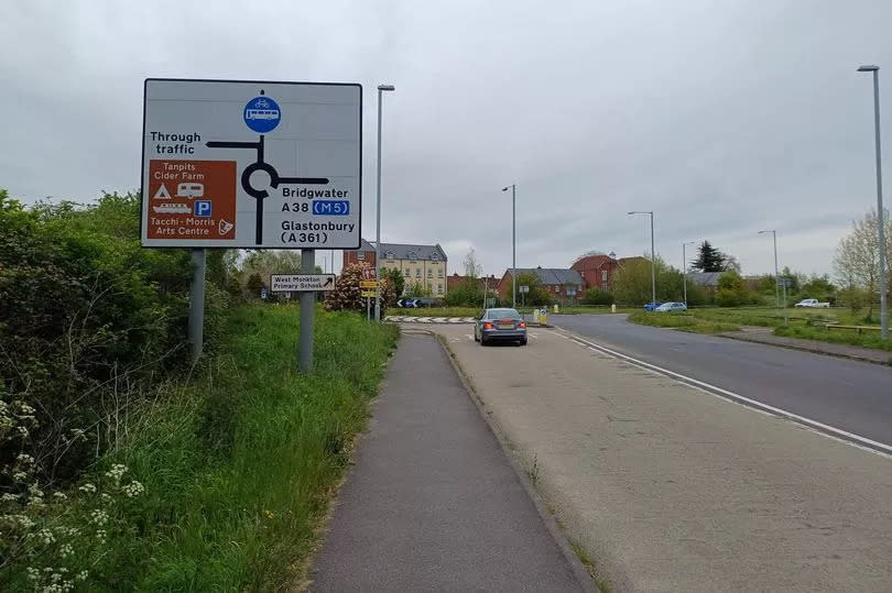 The southern edge of the Monkton Heathfield urban extension in Taunton