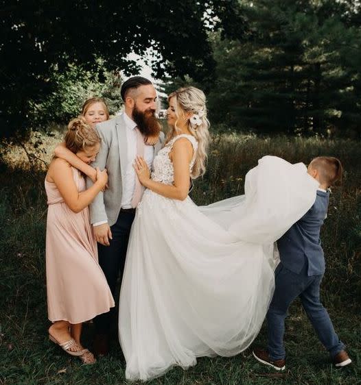 Sarah Nicole Landry at her second wedding. (Photo: Lydia Ivy Photography)