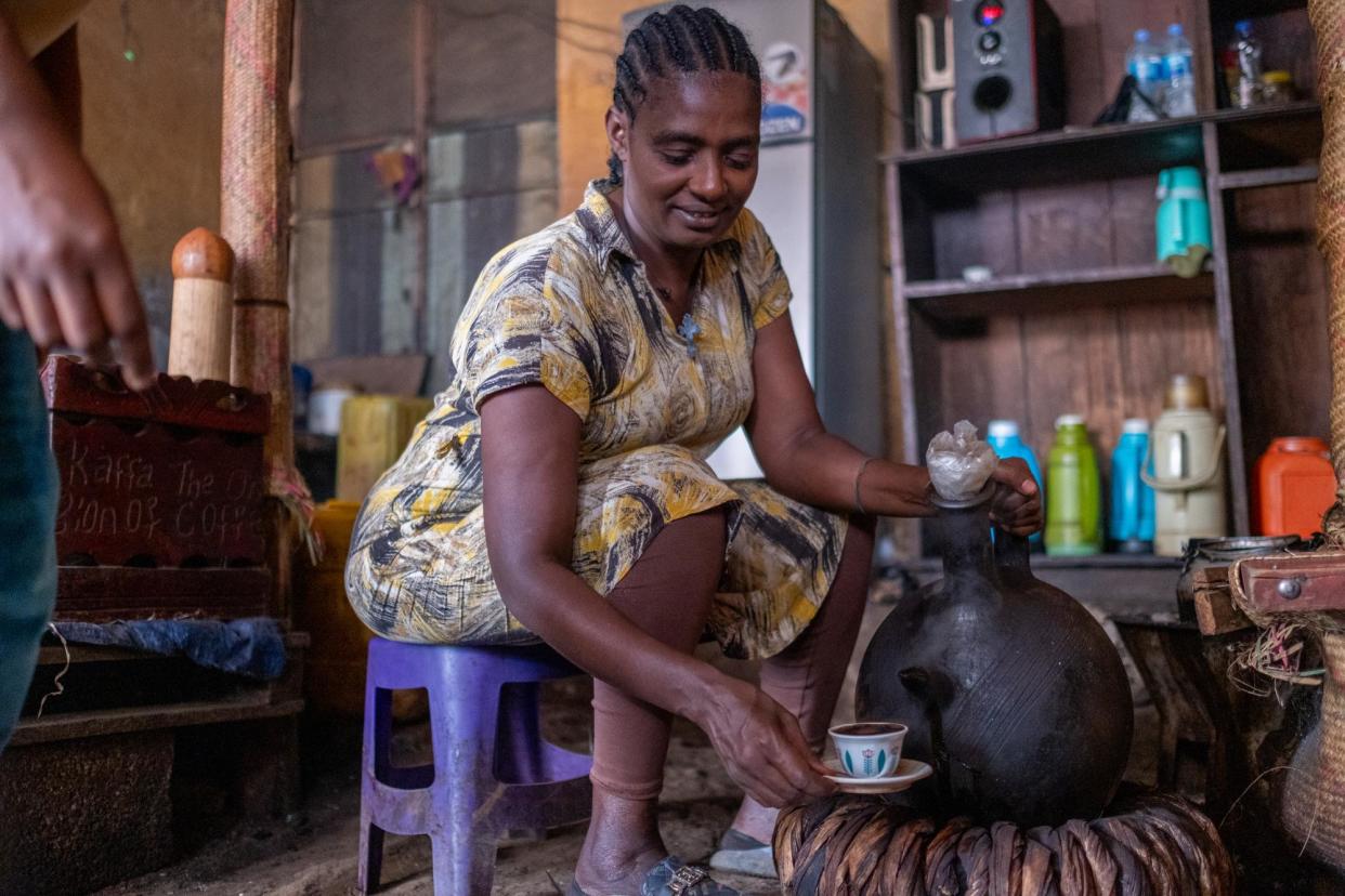 <span>Local legend says coffee was discovered in Kafa. Regardless, it’s a hugely important part of Ethiopian daily life. All photographs by Fred Harter</span><span>Photograph: Fred Harter</span>