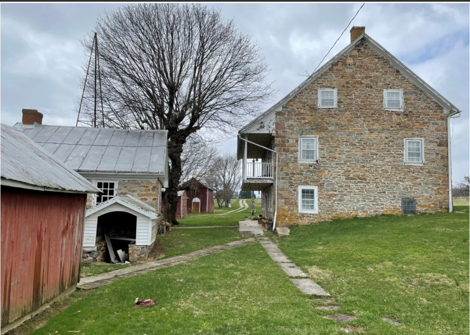 The Mason-Dixon Line served as a major point of interest in Neil King Jr.’s walk. Here, he captured an 1830s farmhouse that straddled Pennsylvania’s border with Maryland in southern York County.