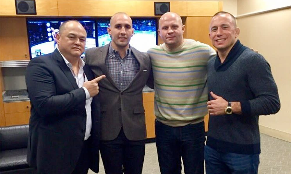 Fedor Emelianenko has signed with Bellator and will fight next February. Could GSP be next? (Twitter)