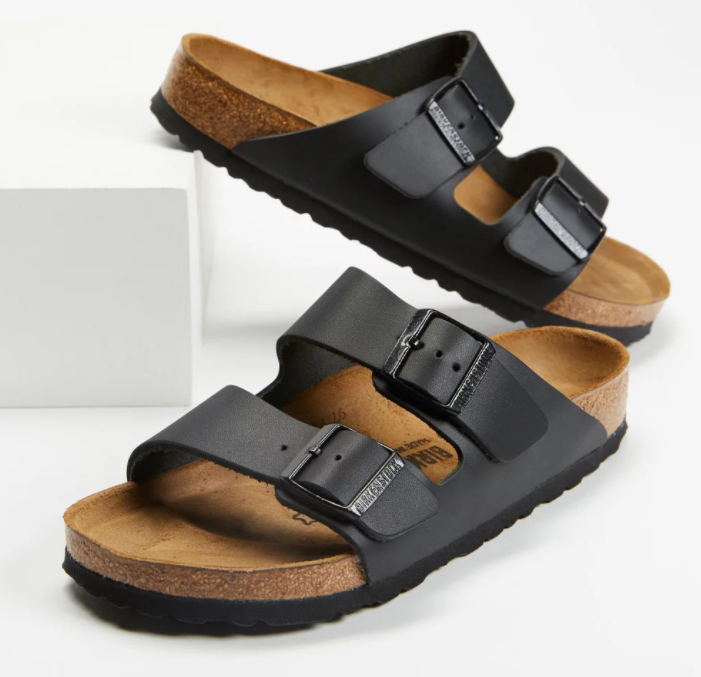 Birkenstock Arizona Smooth Leather Regular Sandals, $164, from The Iconic. Photo: The Iconic.