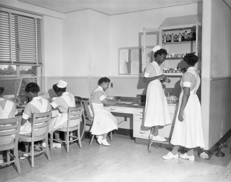 Nurses at the FAMU Hospital in Tallahassee in 1953