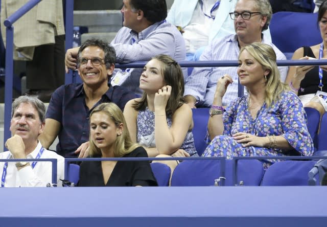 Ben Stiller and his estranged wife are spending time together as a family.