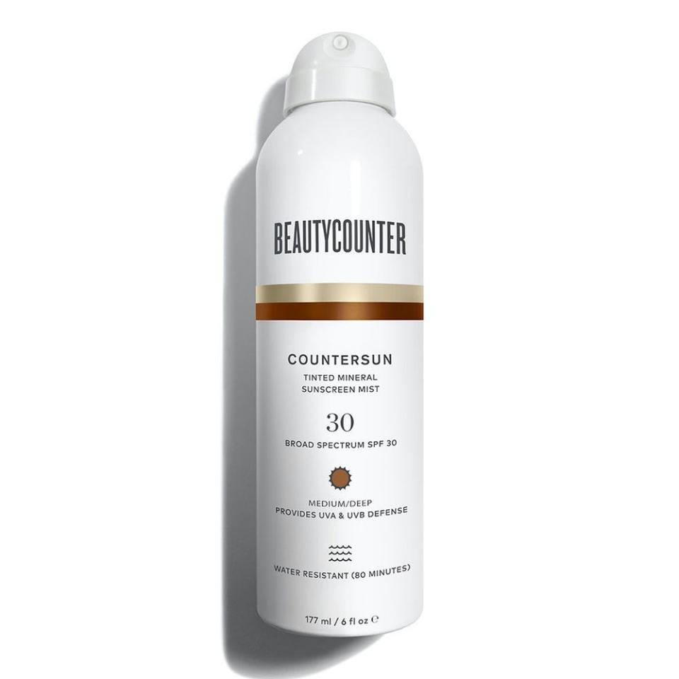 11) Beautycounter Countersun Tinted Mineral Sunscreen Mist SPF 30