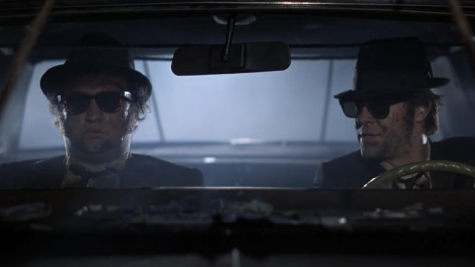 John Belushi and Dan Aykroyd in The Blues Brothers