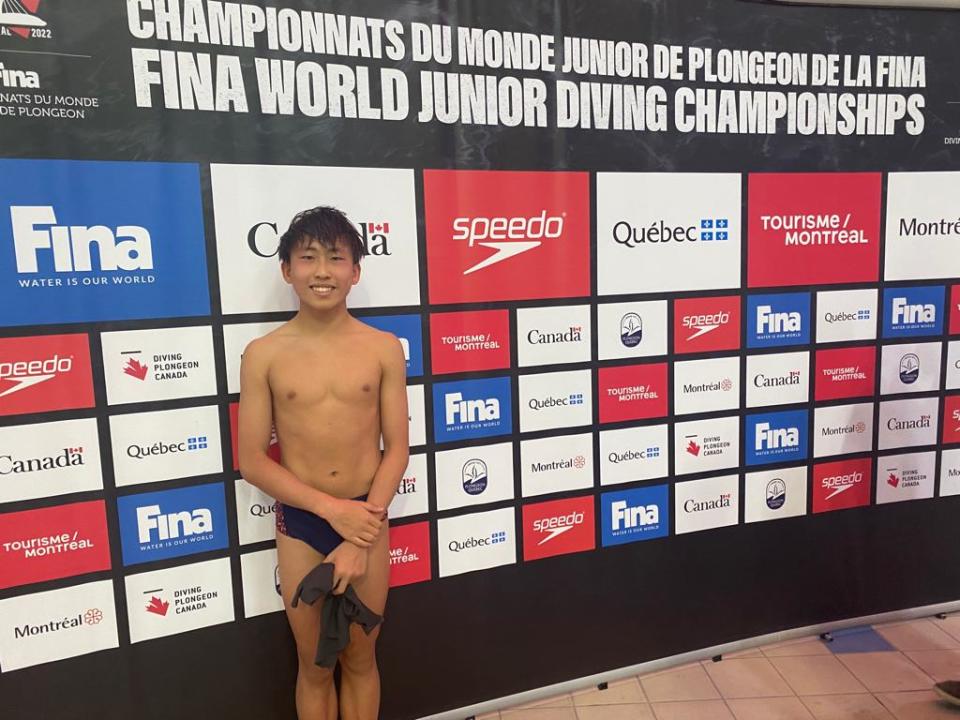 Singapore youth diver Max Lee earns a fourth-place finish in the men's 10m platform (14-15 years old) event at the FINA World Junior Diving Championships. (PHOTO: Singapore Swimming Association)