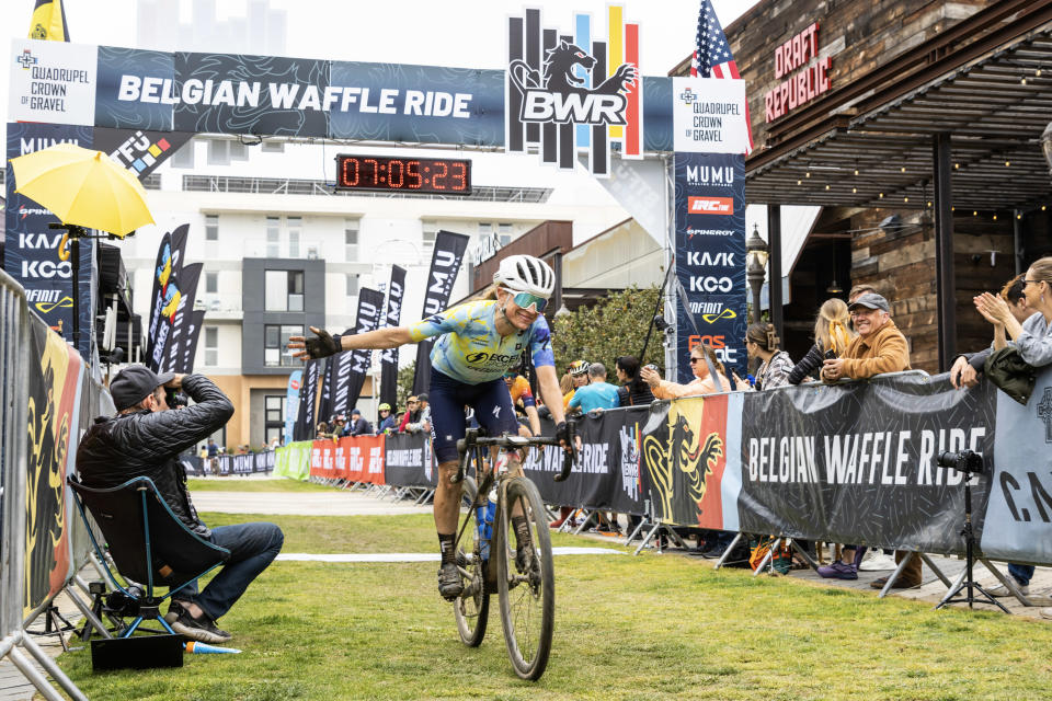 Heather Jackson wins women's division on the Waffle course at 2023 BWR California