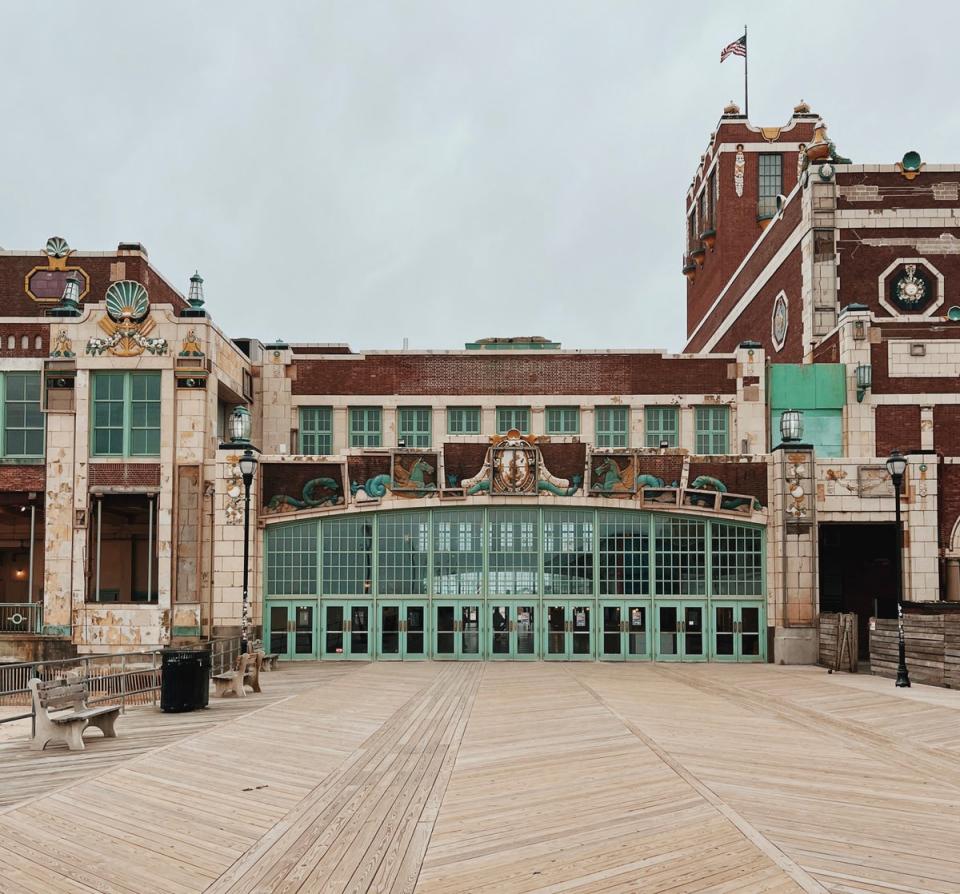 The iconic Paramount Theatre sits on a nostalgic boardwalk in Asbury Park (Ellie Seymour)