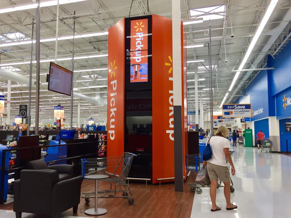 Walmart pickup tower