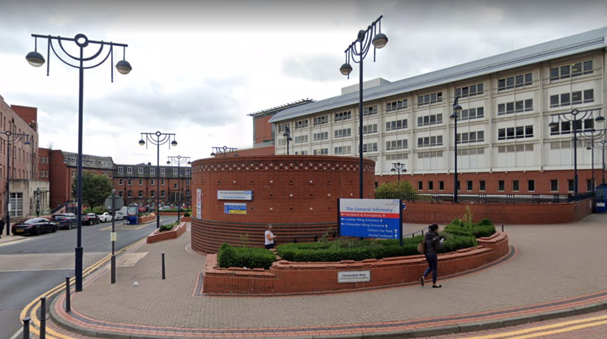 A fire broke out at Leeds General Infirmary. (Google Maps)
