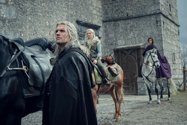 <p>Susie Allnutt/Netflix</p> Henry Cavill in 'The Witcher' Season 3.