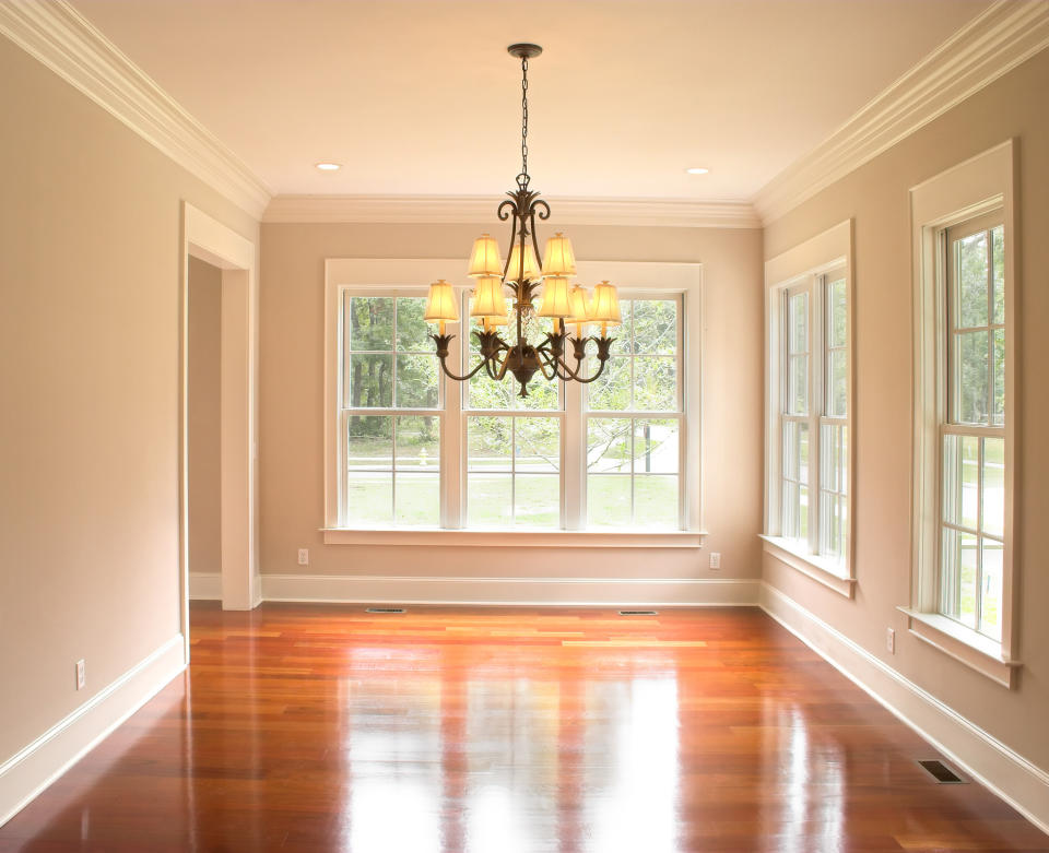 unfurnished diningroom with lots of windows, place your own furniture