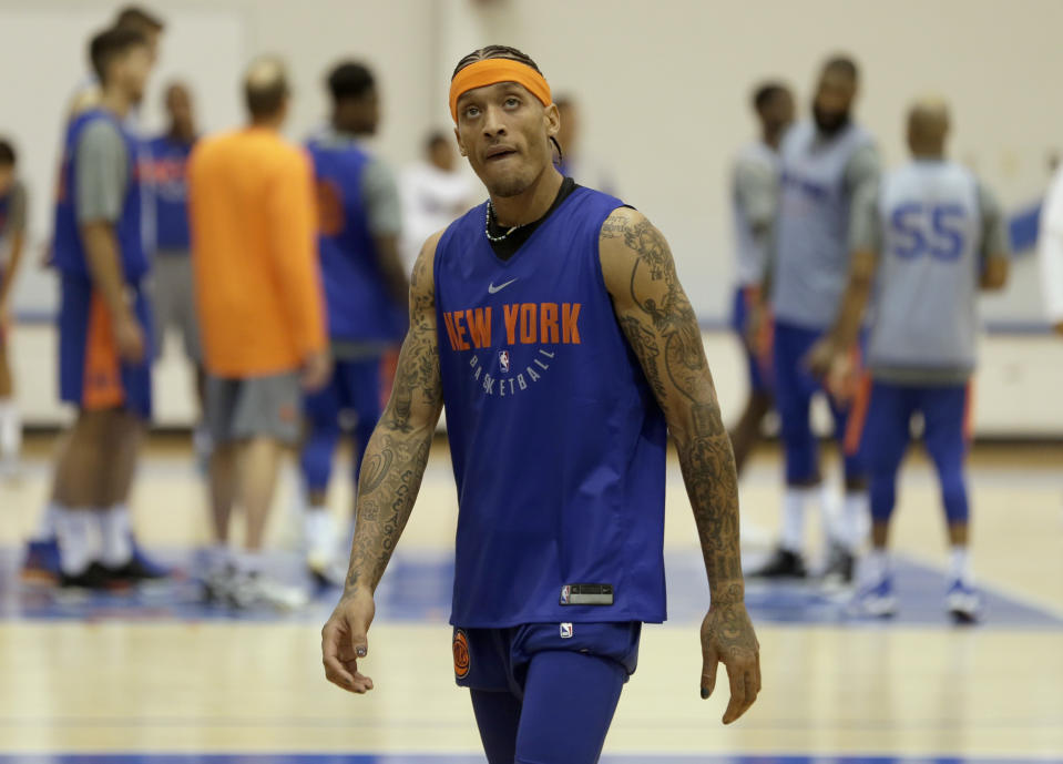 Michael Beasley will consider greatly into the Carmelo Anthony-less Knicks. (AP)