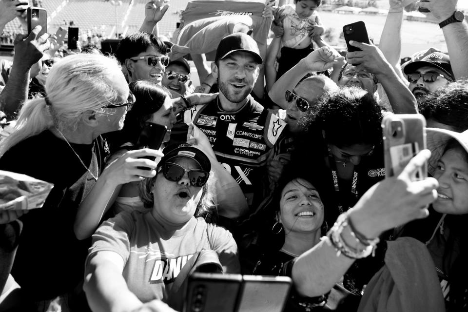 mexican nascar driver daniel suárez 30 at the toyota save mart 350 nascar cup series race at sonoma raceway