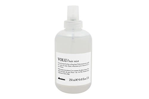 Davines Volu Hair Mist on white background. 