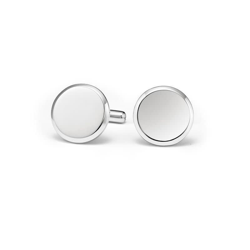 Homme Engravable Round Cufflinks