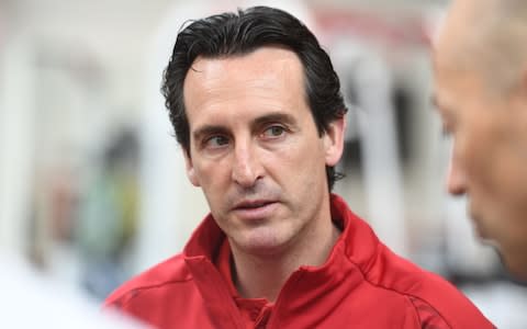 Head Coach Unai Emery at the Arsenal Training Ground at London Colney on May 24, 2018 in St Albans, England - Credit: Getty Images