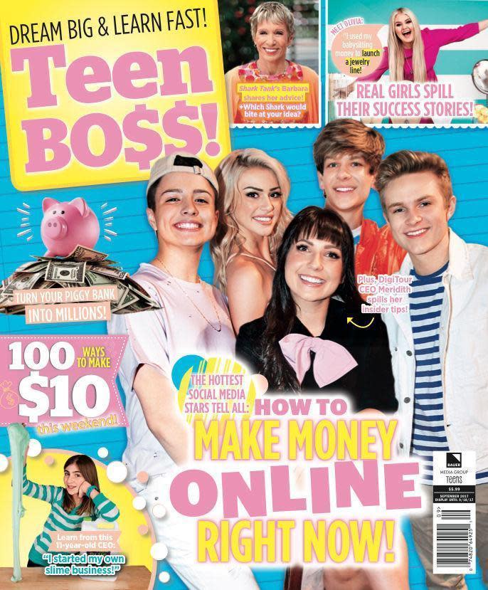 《Teen Boss》內容一切向錢看的取向引起非議。（擷自Teen Boss網站）