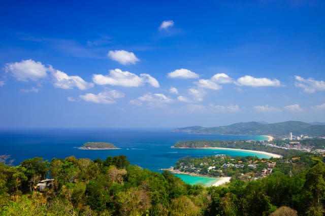 Bird eye view of Phuket, Thailand