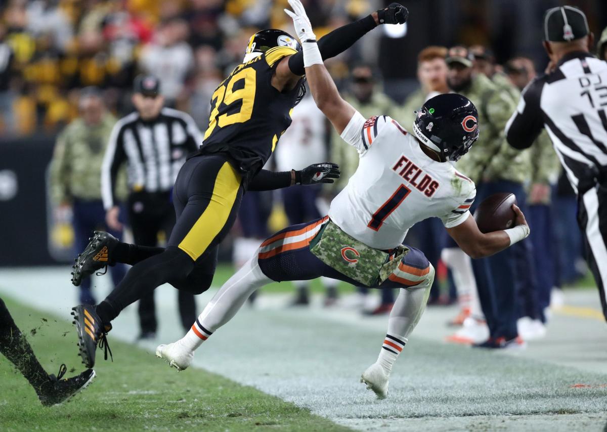 WATCH: Khalil Herbert Catch Justin Fields TD Pass No. 4