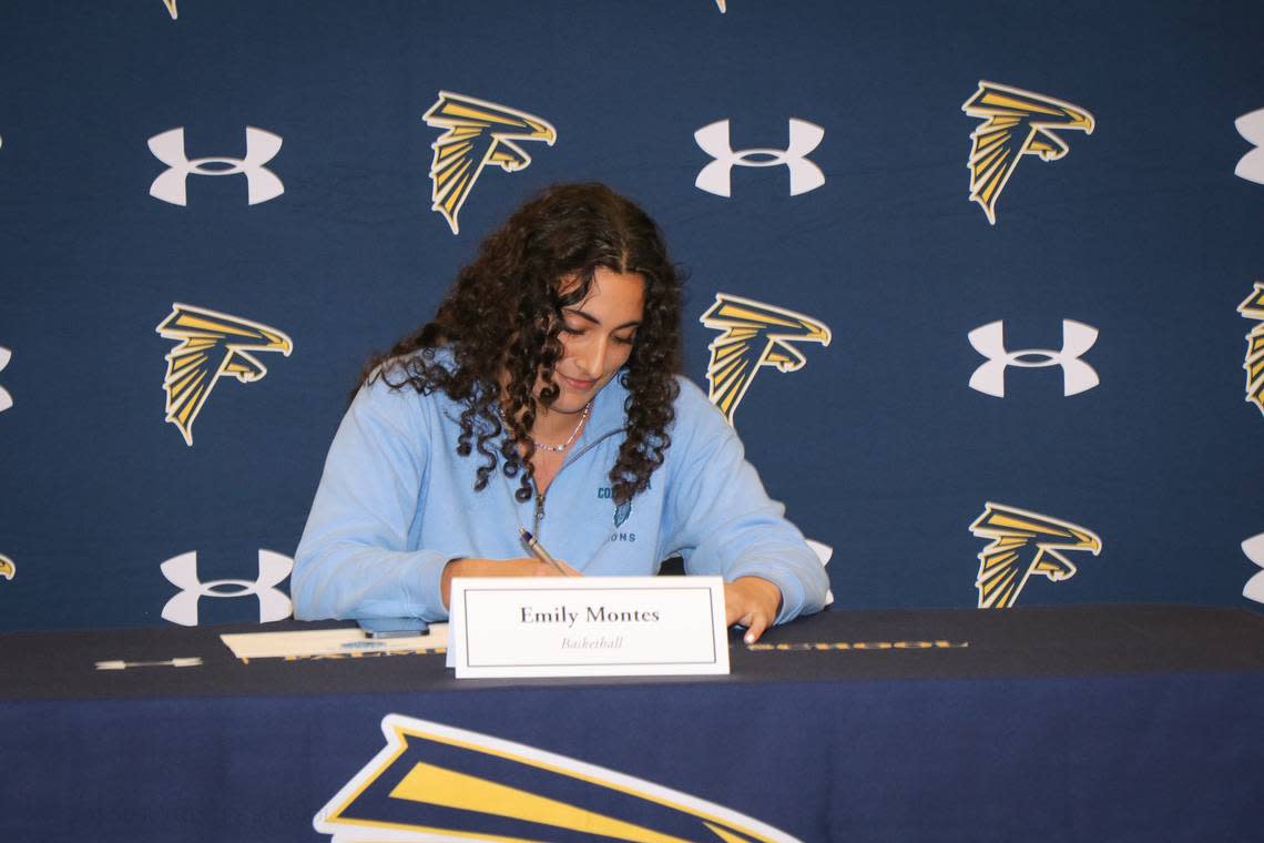 Palmer Trinity star student athlete Emily Montes signs with NCAA Division I Columbia University.