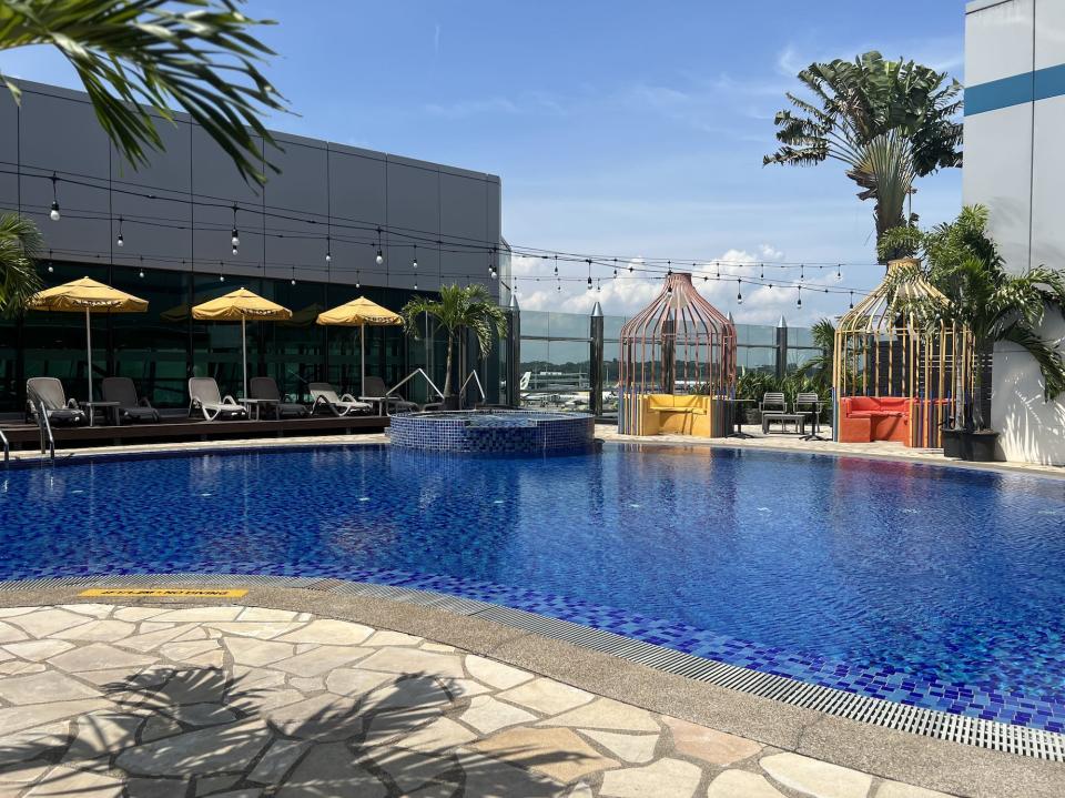 The pool at Singapore's Changi Airport.