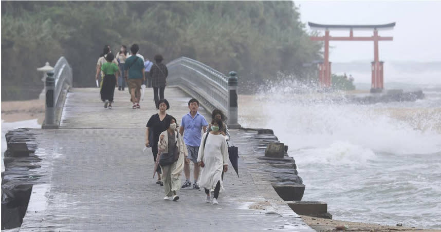 強颱南瑪都大迴轉恐直撲日本。（圖／達志／美聯社）