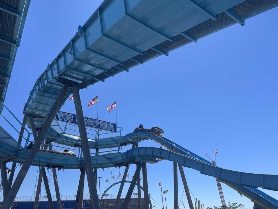 The White Water log ride at the California State Fair is a great way to cool down on 100-plus degree days.