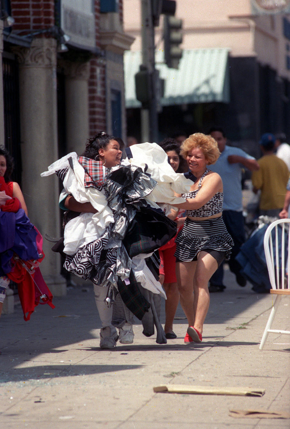 Women looting clothes