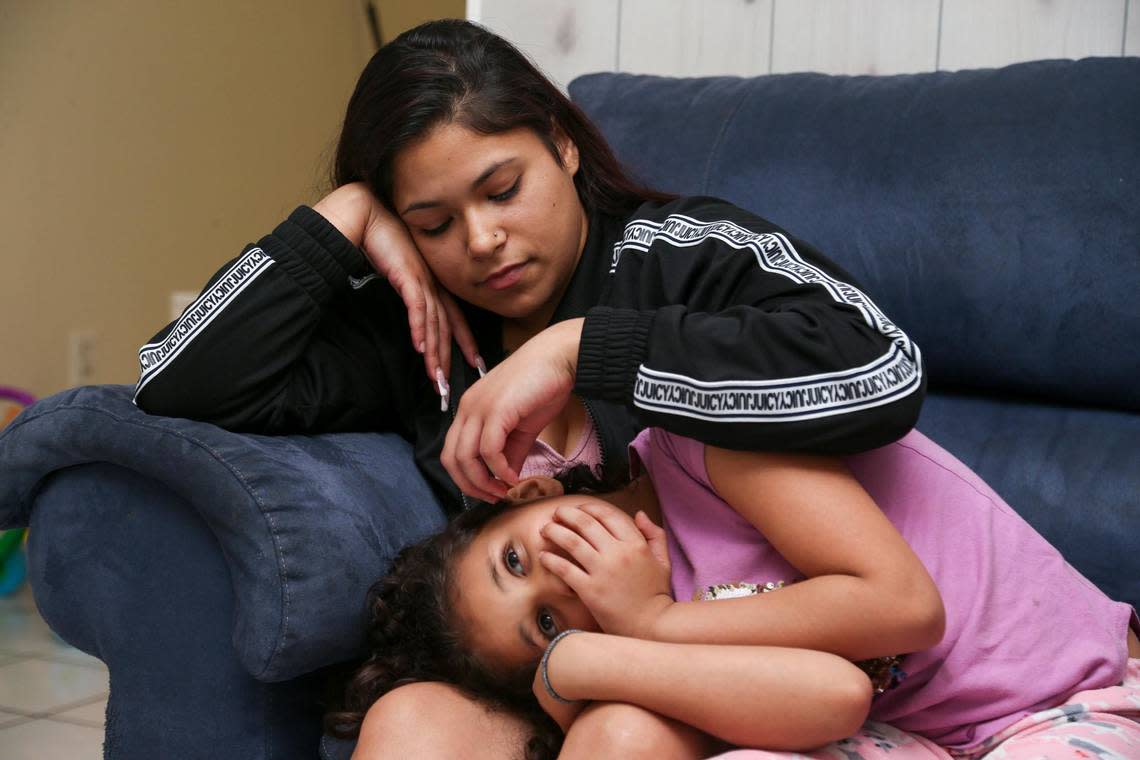 In May 2022, the court granted Jasmine Santana, above, permanent guardianship of her sister Jaseline, 8, and three other siblings.