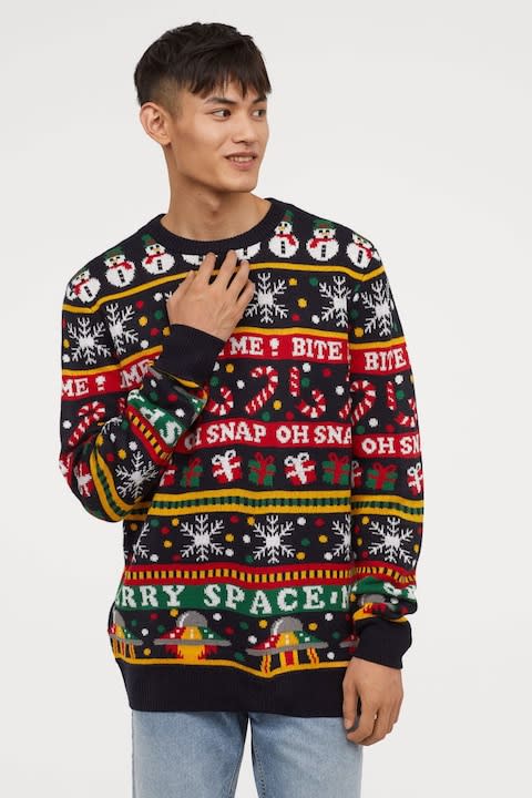 H&M Men’s Christmas Jumper - Credit: H&M