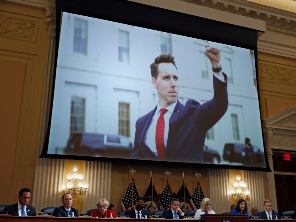 Josh Hawley on January 6