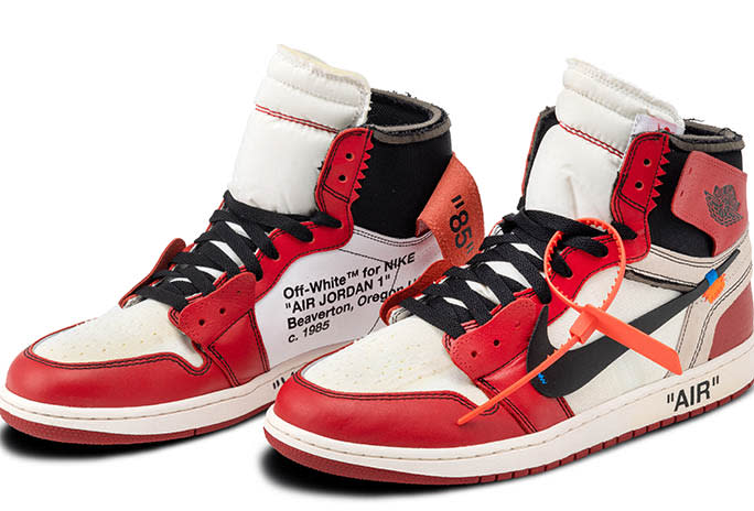 Off-White x Air Jordan 1 Retro High “Chicago” from “The Ten.”