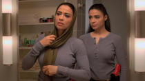 <p><strong>Twin No. 1:</strong> Nimah Amin, an atheist who doesn’t wear a hijab<br><strong>Twin No. 2:</strong> Raina Amin, a devout Muslim who is more sensitive than her sister<br><br><strong>Double Trouble:</strong> At the start of the series, the two FBI recruits pretended to be one person, switching for each other depending on the situation.<br><br>(Photo: ABC) </p>