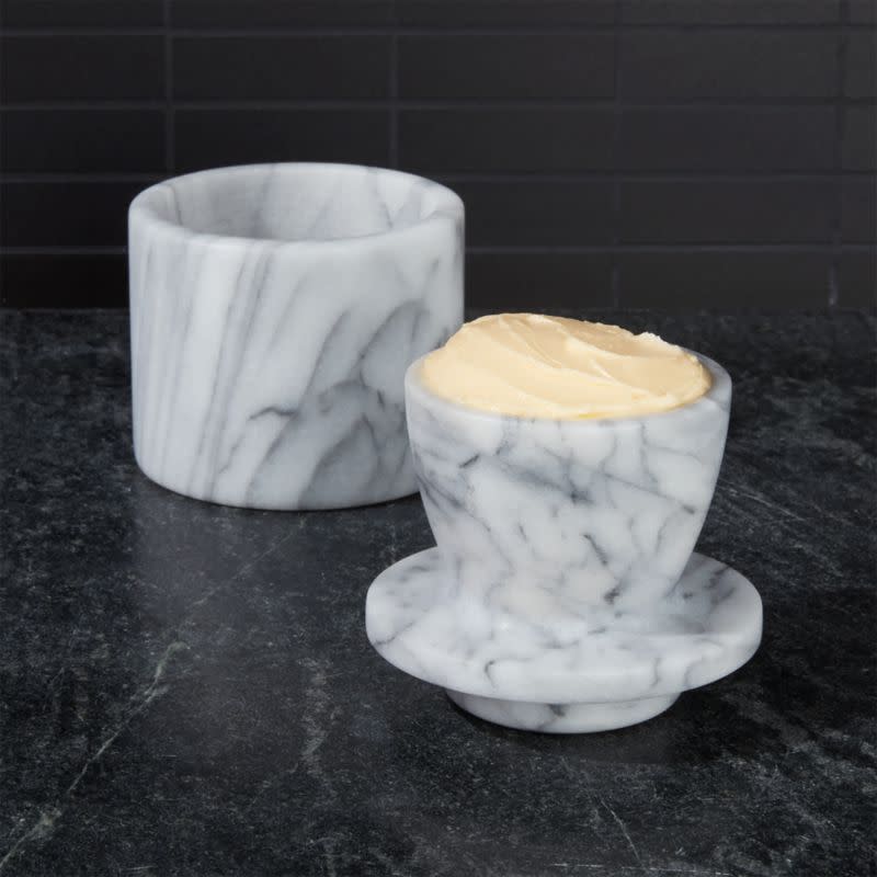 4) French Kitchen Marble Butter Keeper